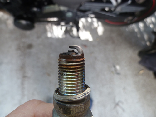 Used spark plug condition