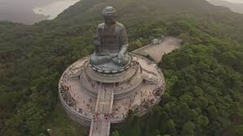 A big bronze Buddha