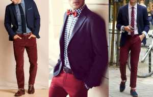 What color shirt with blue blazer