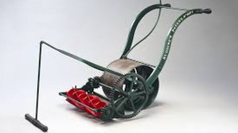 Who invented the lawn mower.