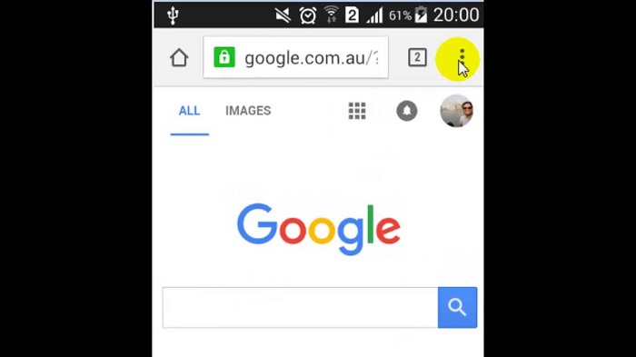 how to set homepage on android phone