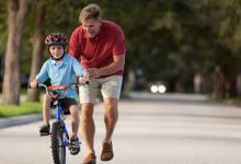 train a kid to ride a bike