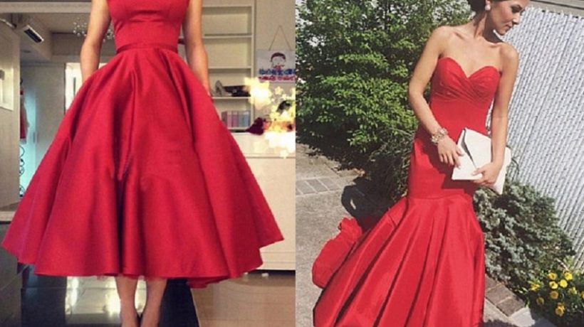 Be the centre of attention with a red prom dress!