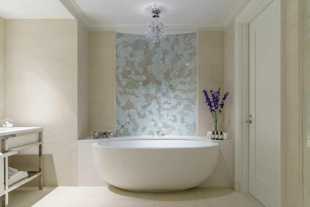 How to secure a free standing bath to the floor