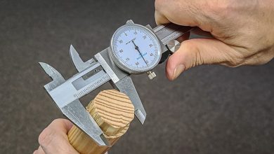 What is the proper way to use a caliper?