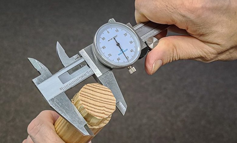 What is the proper way to use a caliper?