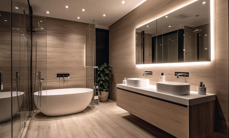 How to make a small bathroom feel luxurious?
