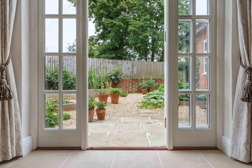 How many curtain panels for French doors