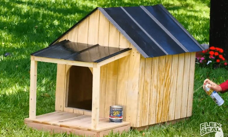 How to waterproof a wood dog house