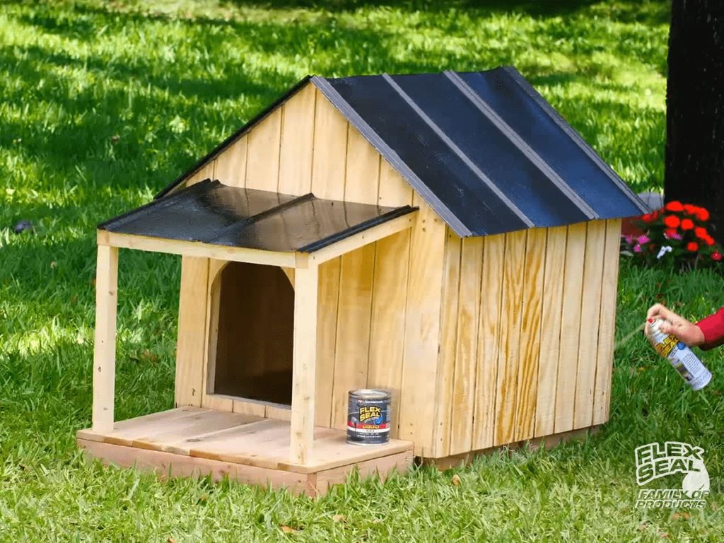 How to waterproof a wood dog house