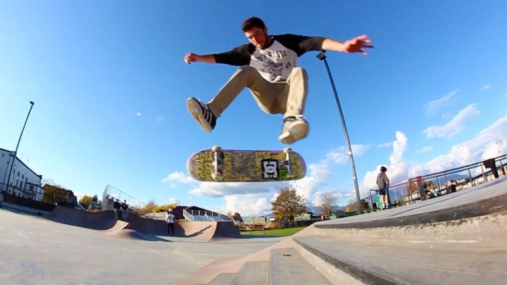 What is a laser flip in skateboarding