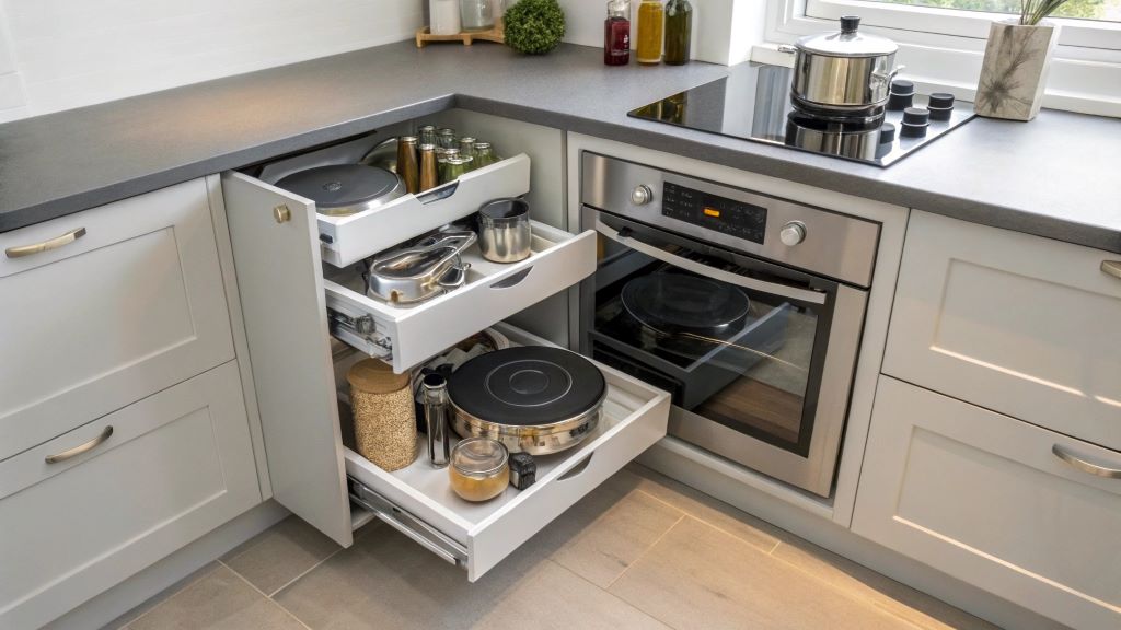 Maximizing Space with Lazy Susans for Corner Cabinets