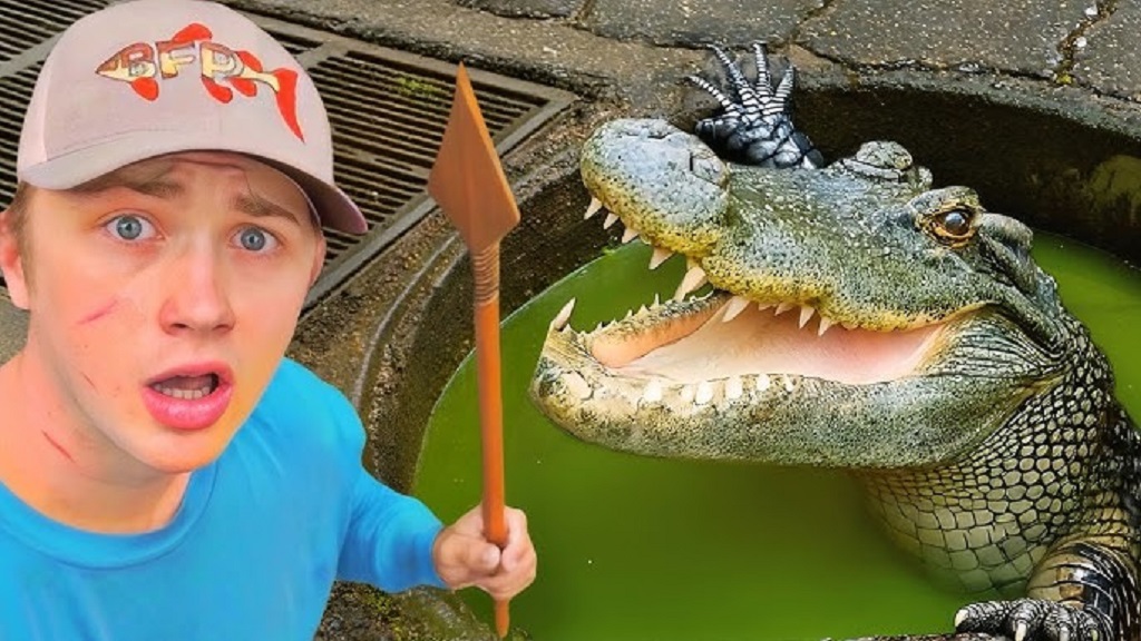 How do large animals like alligators get into sewers
