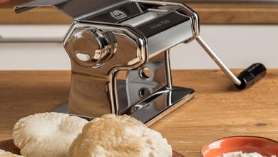 Marcato ravioli cutter attachment creating uniform homemade ravioli.