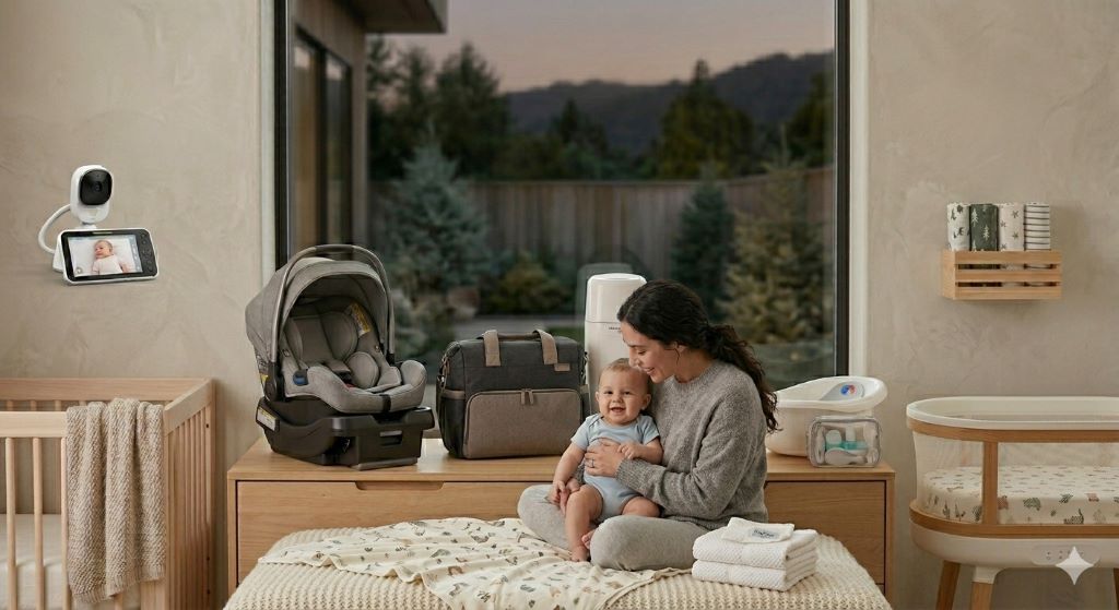 Affordable baby travel essentials packed for a family trip in 2026