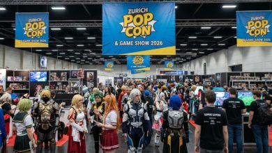 Cosplayers and gaming fans gathered at Messe Zürich for the Zurich Pop Con and Game Show 2026