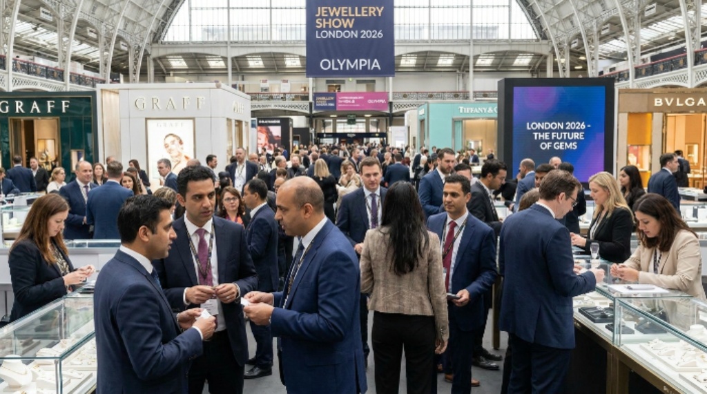 Trade professionals networking at Jewellery Show London 2026 Olympia