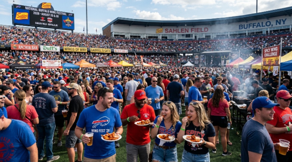 National Buffalo Wing Festival 2026 crowd at Sahlen Field Buffalo NY