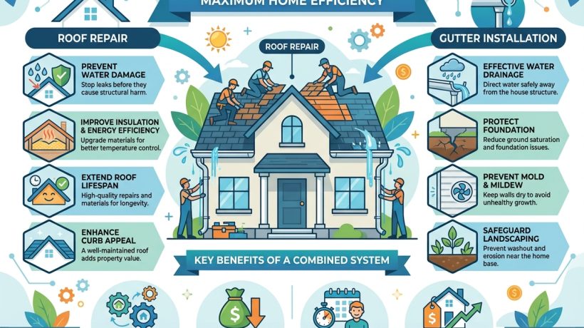 Combining Cullman Roof Repair and Gutter Installation for Maximum Home Efficiency