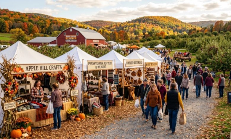 Fall apple harvest festival crafts vendors in Pennsylvania