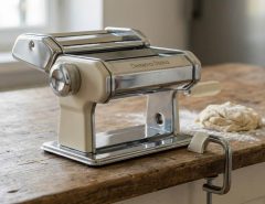 Tagliapasta Demetra-Divina manual pasta maker on kitchen counter
